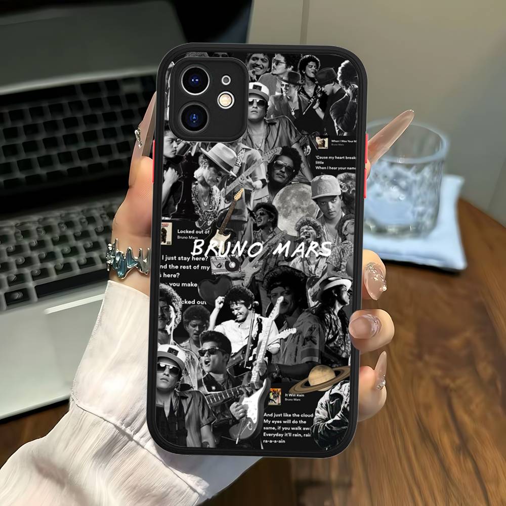 Famous Bruno Mars The Romantic Phone Case For IPhone 16 15 14 11 12 13 Pro Max Plus 12 XS Max Back Cover Matte Case