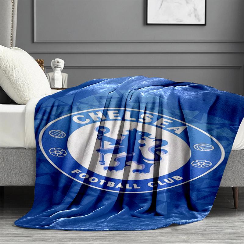 Плед Chelsea F.C. - Мягкий и Удобный, для Спальни, Путешествий, Дивана, Домашнего Декора - Подарок на День Рождения, Рождество для Друга