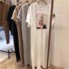 A Mid-length Loose Short-sleeved Fashionable and Youthful Women's T-shirt Dress