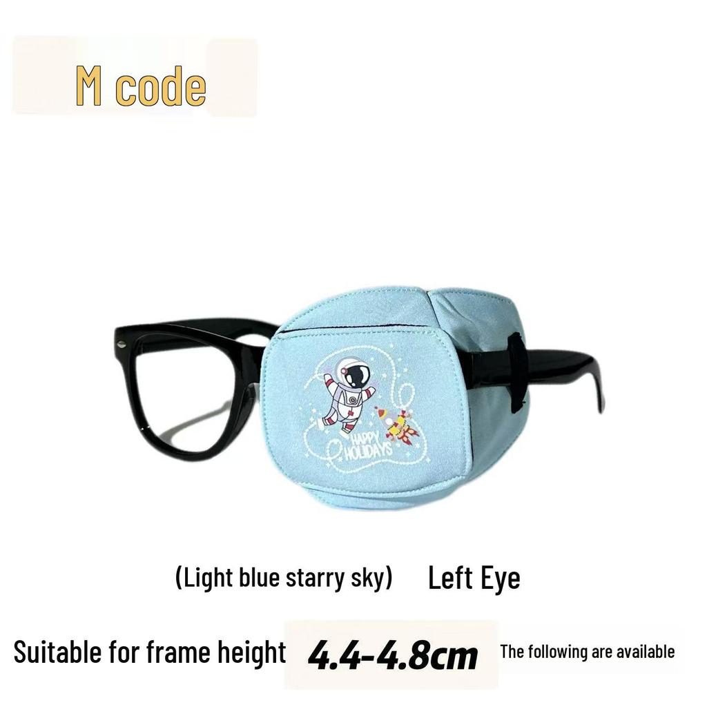 Детский патч для глаз из чистого хлопка при амблиопии для послеоперационных тренировок зрения и коррекции косоглазия/дальнозоркости