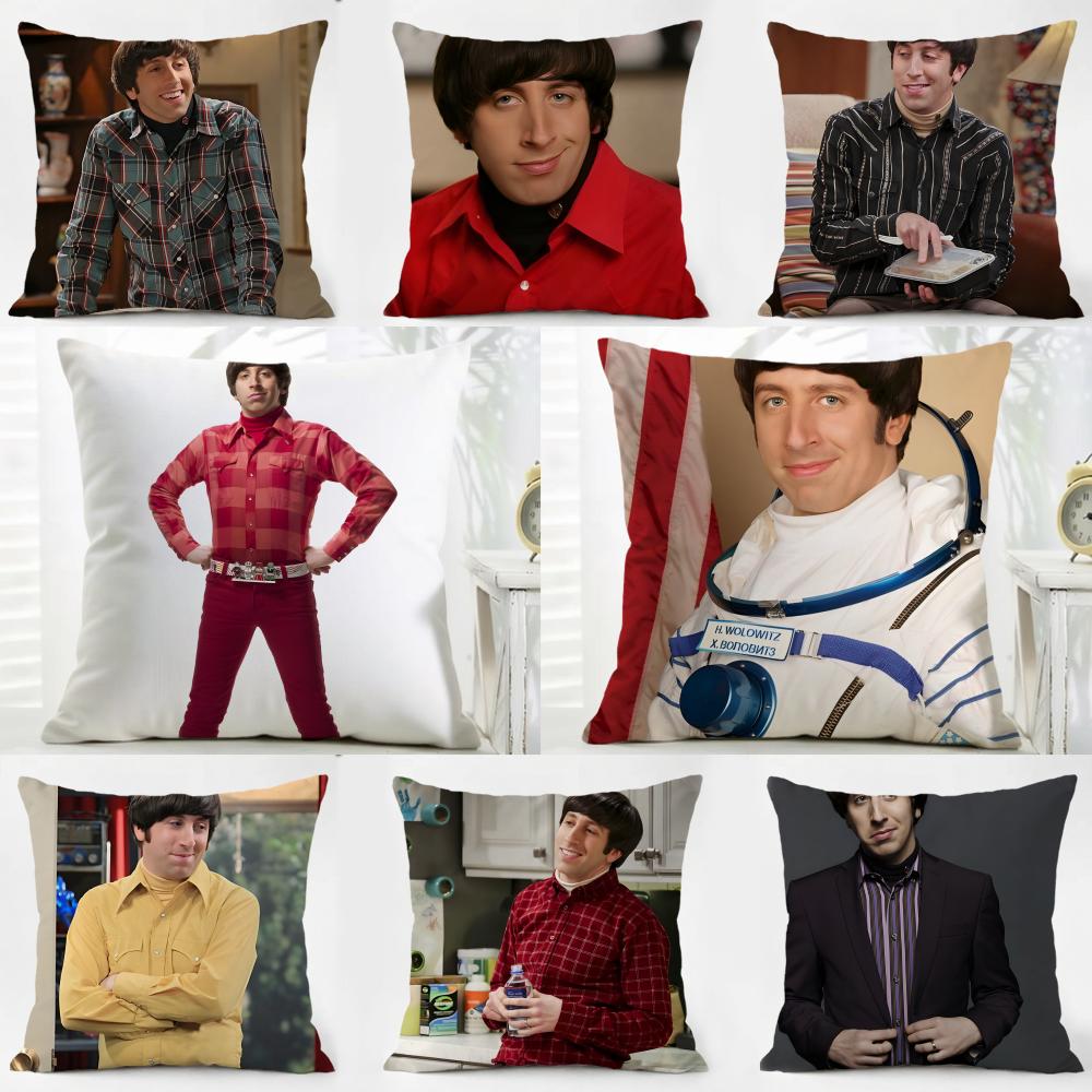 HHoward Wolowitz Cushion Cover Pillow Case Soft Friendly Fabric Concealed Zipper