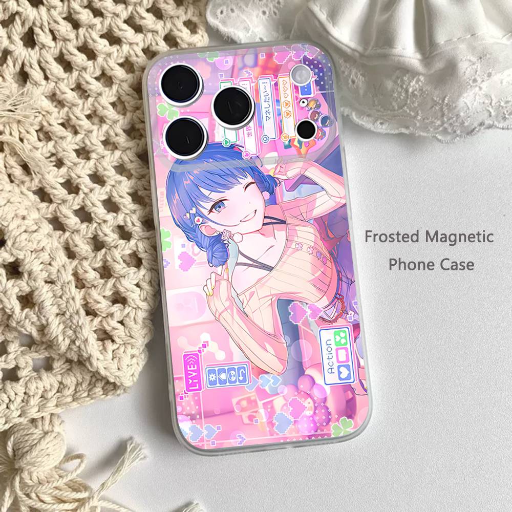 Милый P-ProjectS S-SEKAI Для iPhone 11,12,13,14,15,17,16,Pro,Plus,E,Max,Air,Mini Прозрачный Магнитный Матовый Чехол