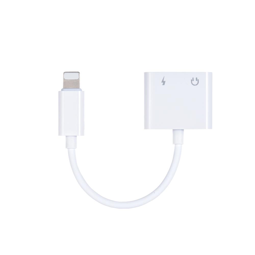 Lightning to 3.5mm Audio Adapter Charging Cable for iPhone 7 8 7 Plus Splitter Earphone 2 in 1 Jack Aux Cable Converter for IOS 11