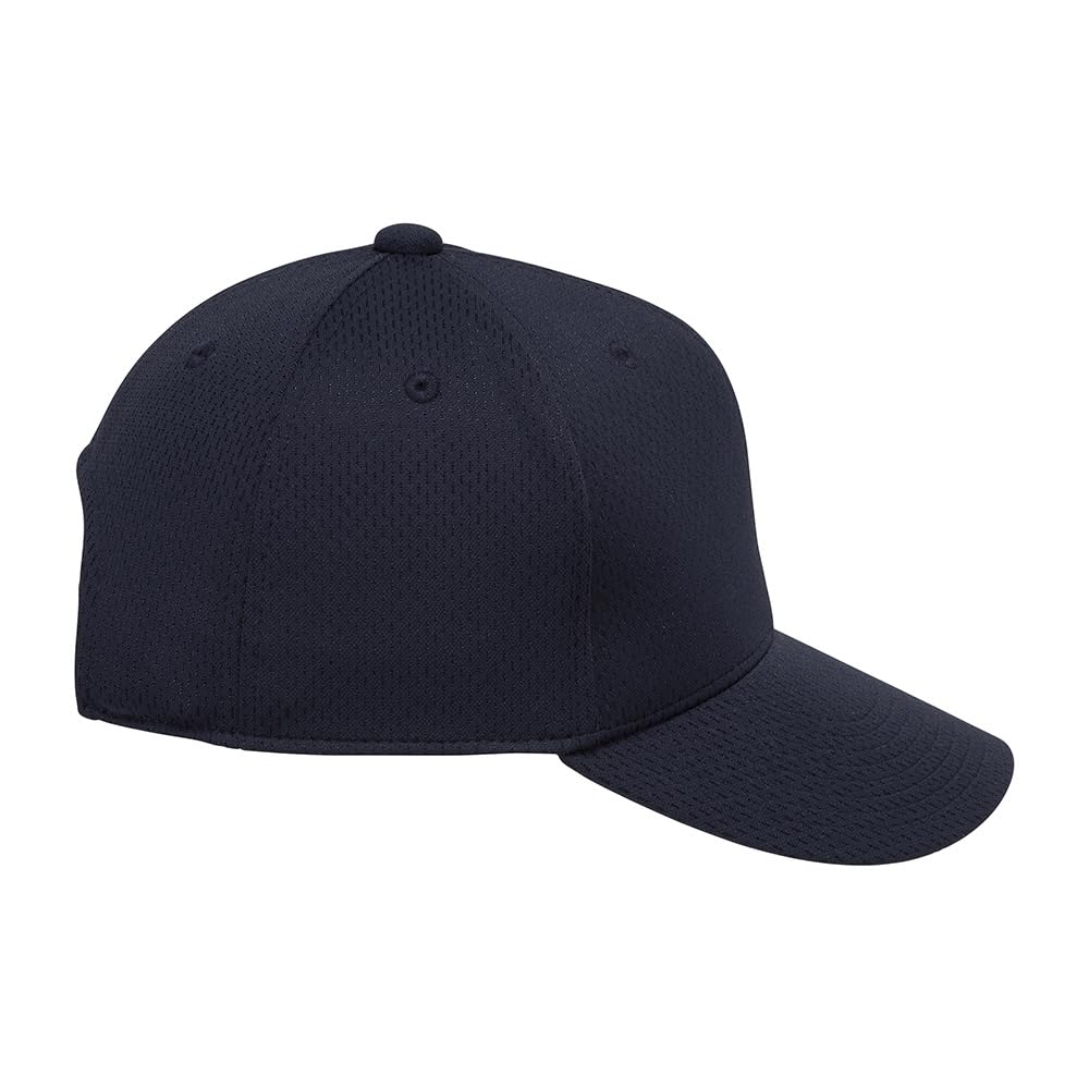 Mizuno Navy Baseball/Softball Cap, All-Mesh, Hexagonal, 12JWBB03,
