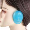 2pcs Blue Hairdressing Ear Cover Reusable Salon Ear Shield Silicone Ear Cover