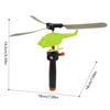 6pcs/set Pull String Helicopter Toy Random Color Recommended for Children 3 and Up Wonderful for Outdoor Fun Gatherings