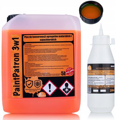 Сервисный набор для покрасочных агрегатов – Масло Smoox 0,25 л + Жидкость 3-в-1 5 л | Совместим с Graco, Wagner, Titan | Профессиональное обслуживание
