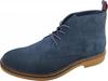 Marco Tozzi Lace-up Boots In Navy Blue Suede