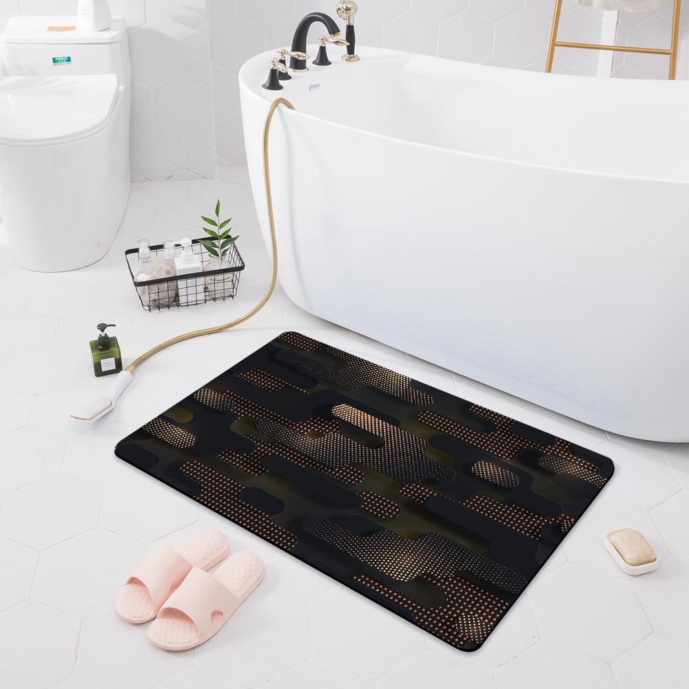 Bathroom Anti-slip Absorbent Mat Door Mat Toilet Shower Rug Household Bathroom Bedroom Floor Kitchen Rug
