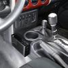 Для Toyota FJ Cruiser 2007-алюминиевый черный автомобильный ящик для хранения шестерен на центральной консоли, две корзины, отделка автомобильных аксессуаров, левый руль и