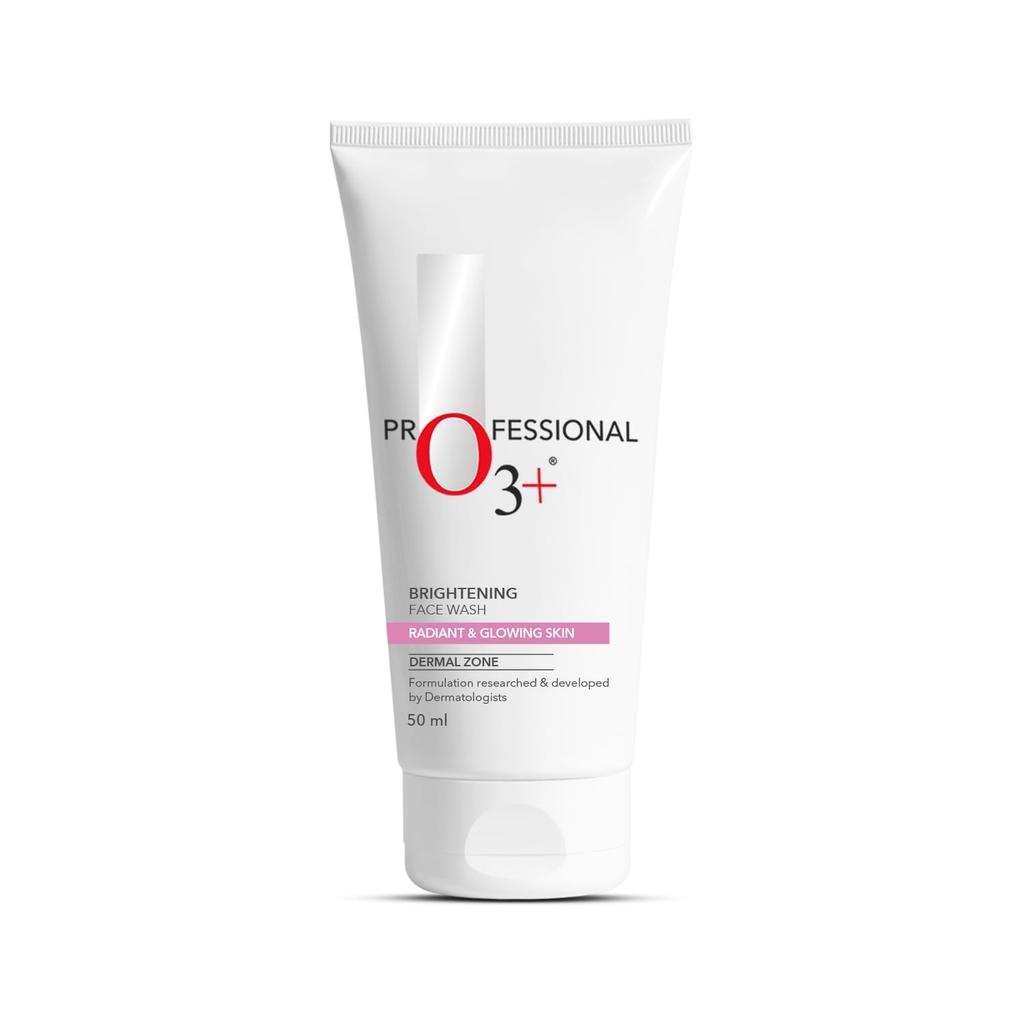 O3+ Brightening & Whitening Face Wash 50ml Pack Of 1 For Radiant And Clear Skin Daily Use