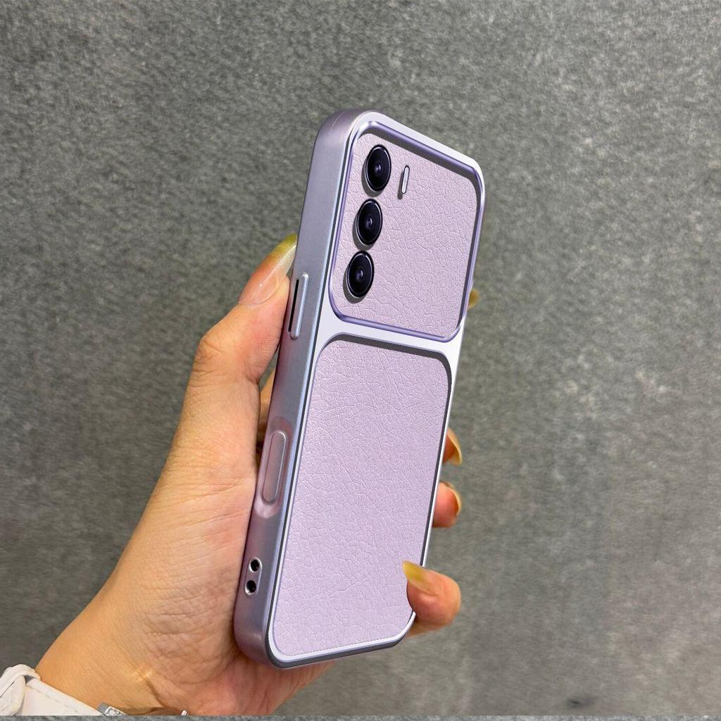 Роскошный чехол из искусственной кожи для realme 14x 5G, противоударный, с большим окном