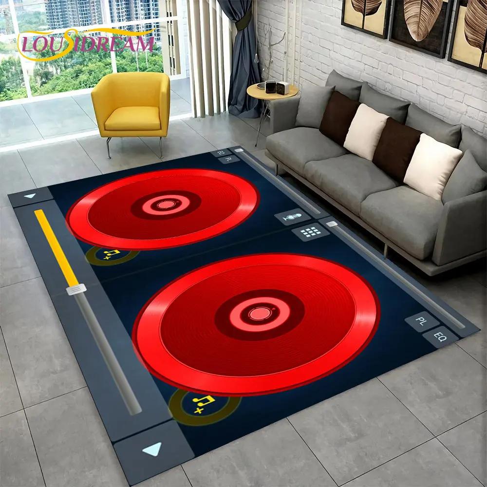 3D DJ музыкальный экран, коврик для клавиатуры, ковер для гостиной, спальни, дивана, коврик для прихожей, спортивный коврик для йоги, нескользящий напольный коврик