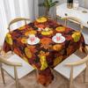 Осенняя тыква Водонепроницаемая скатерть Праздничный свадебный декор Осенний День Благодарения Кленовый лист Накладка на стол Для декора обеденного стола