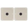 2Pcs Boat Seat Base Plate Mount 34in Pin Swivel Bracket 7in X 7in Aluminum Alloy Marine Heavy Duty