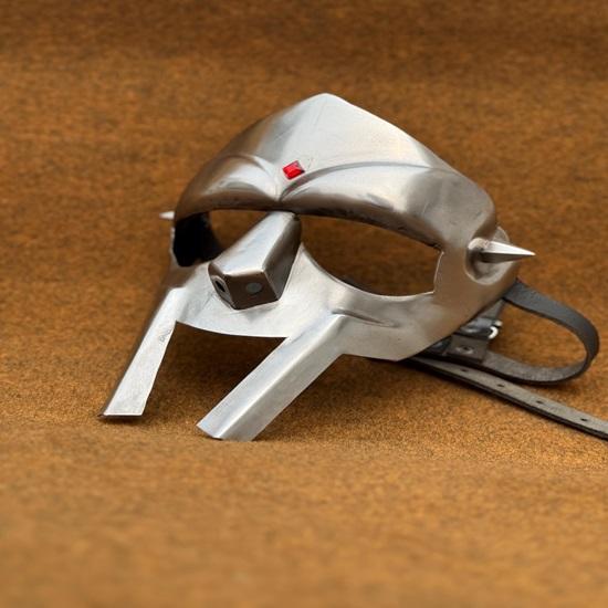 MF Doom Gladiator Mask Антикоррозийная стальная маска для лица для косплея, костюмов, рождественских подарков