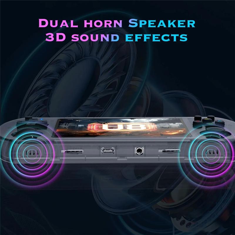 B03B-U8 Ретро Портативная Игровая Консоль Система Linux с Открытым Исходным Кодом Игровая Консоль 128 ГБ Черный