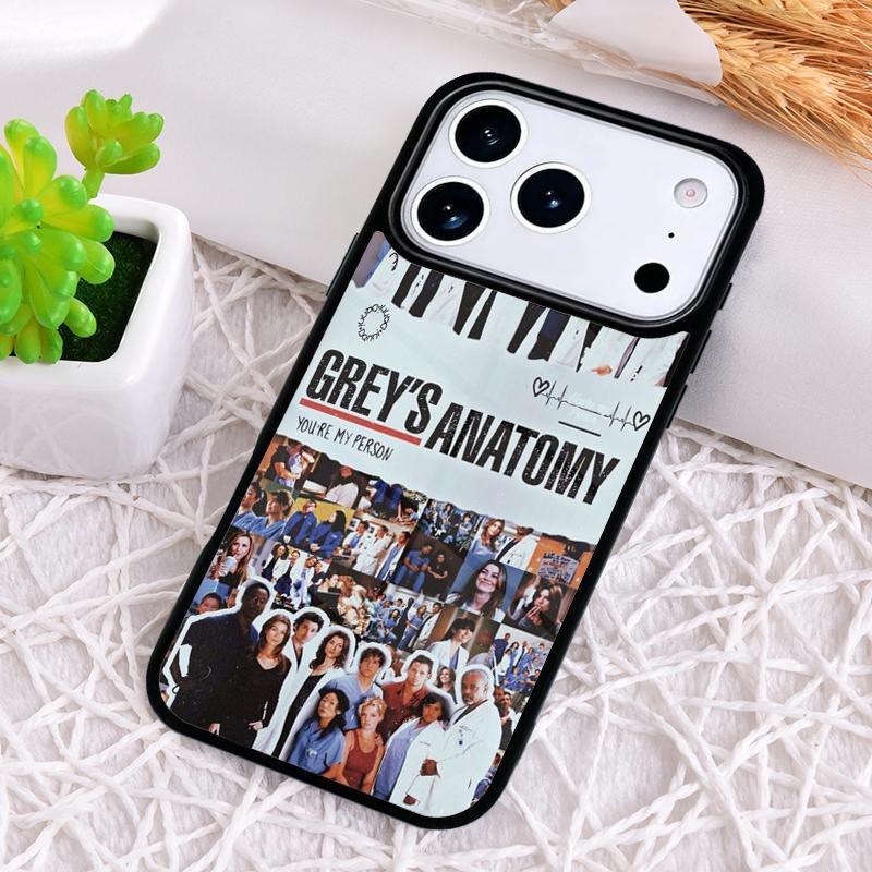 Чехол-коллаж "Анатомия Грей" для iPhone 17 Air 16 15 11 12 14 13 Pro Max Ударопрочный чехол