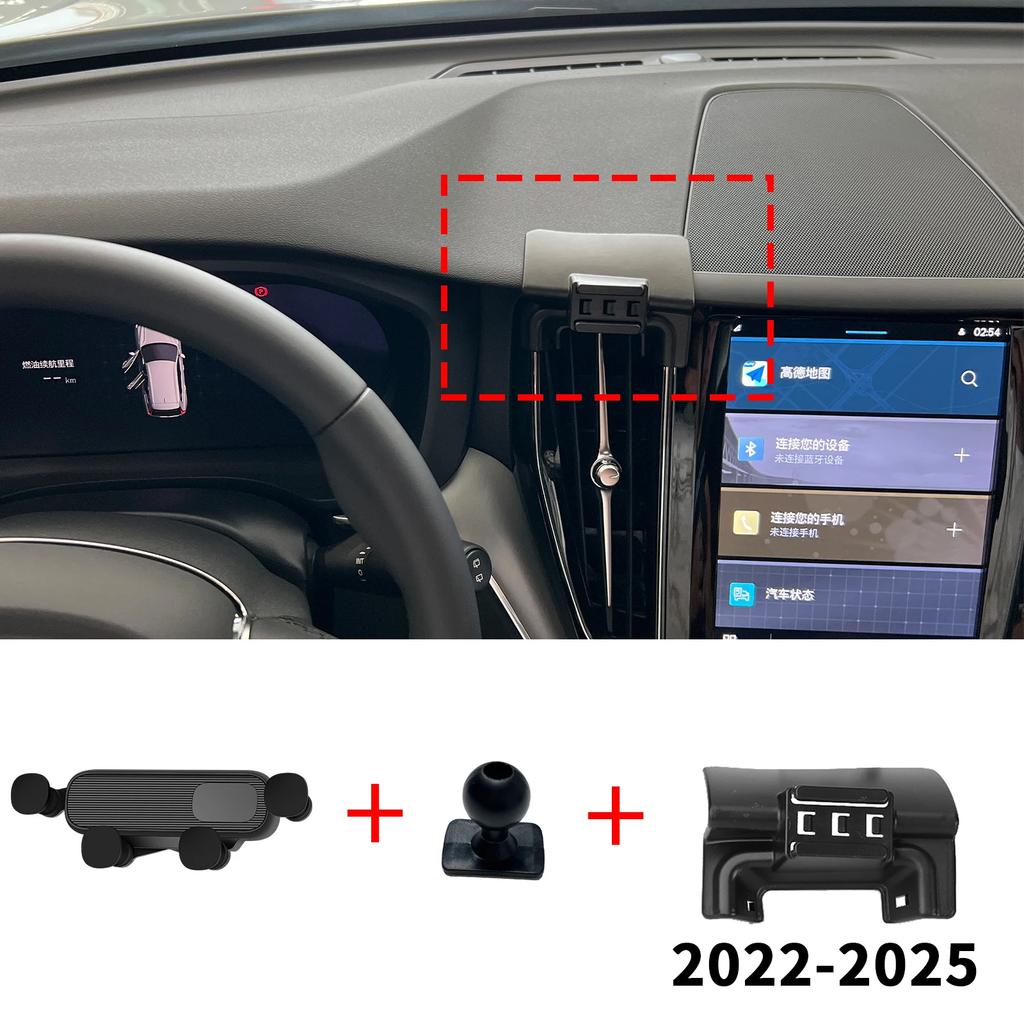 Автомобильный держатель для мобильного телефона Аксессуары для Volvo XC60 2018~2025 Кронштейн для GPS Подставка для навигации Авто