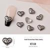 Chrome Heart Cross & Diamond Nail Art Jewelry - Retro Punk Style Accessories