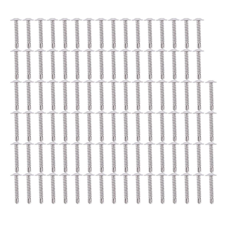 100pcs Durable Self Drilling Screws Fast Tapping Sheet Metal Screws Truss Head Screw  For Metal