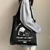 Сумка через плечо из холста в корейском стиле - Ulzzang Harajuku Soft Girl Japanese Large Literary Shopping Tote