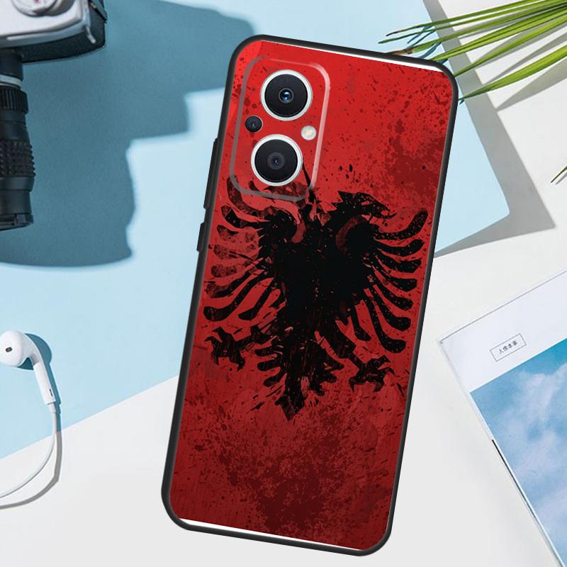 Чехол-обложка с орлом флага Албании для OPPO Reno 14 F 13 12 11 10 Pro 11F 12F 13F 7 8 Lite Чехол для OPPO Find X9 X8 X6 X5 Pro