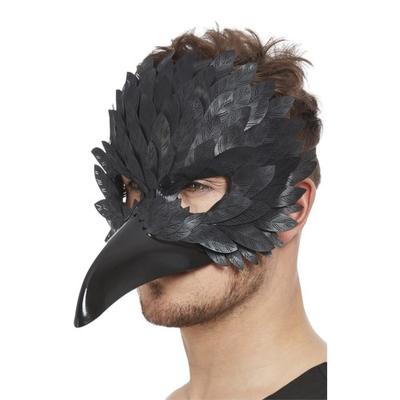 Smiffys Маска для глаз Raven Eye Mask унисекс для взрослых