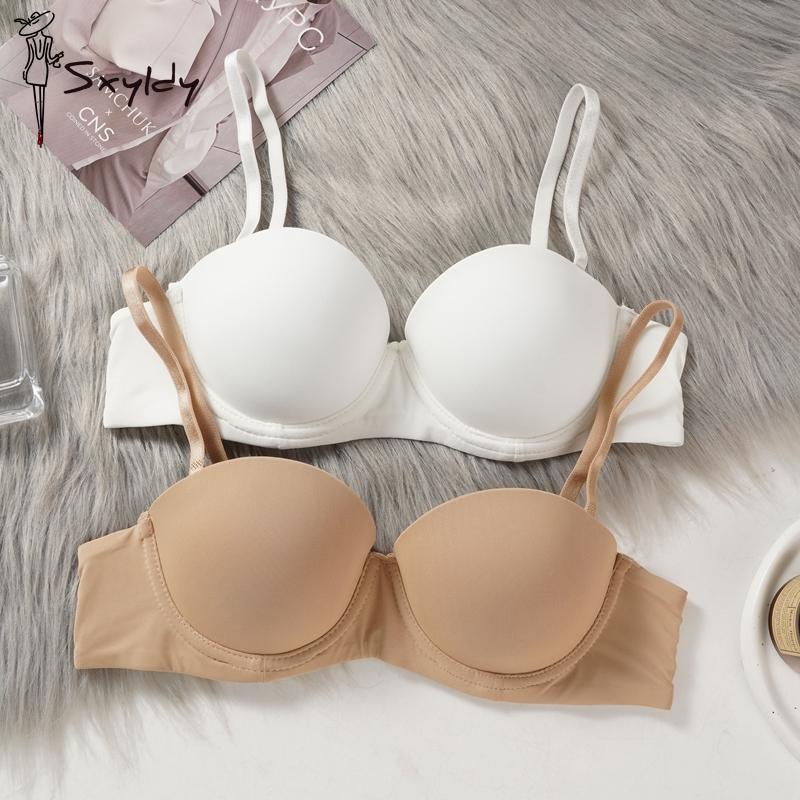 Бесшовные бюстгальтеры для женщин Мягкое нижнее белье Бюстгальтер Push Up Bralette Comfort Невидимый бюстгальтер Съемный плечевой ремень Сексуальное женское белье