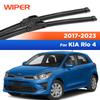 Для Kia Rio 4 MK4 2017 - Передние щетки стеклоочистителя Щетки стеклоочистителя Лобовое стекло Окно Автомобиля Дождевые щетки 24"+16"