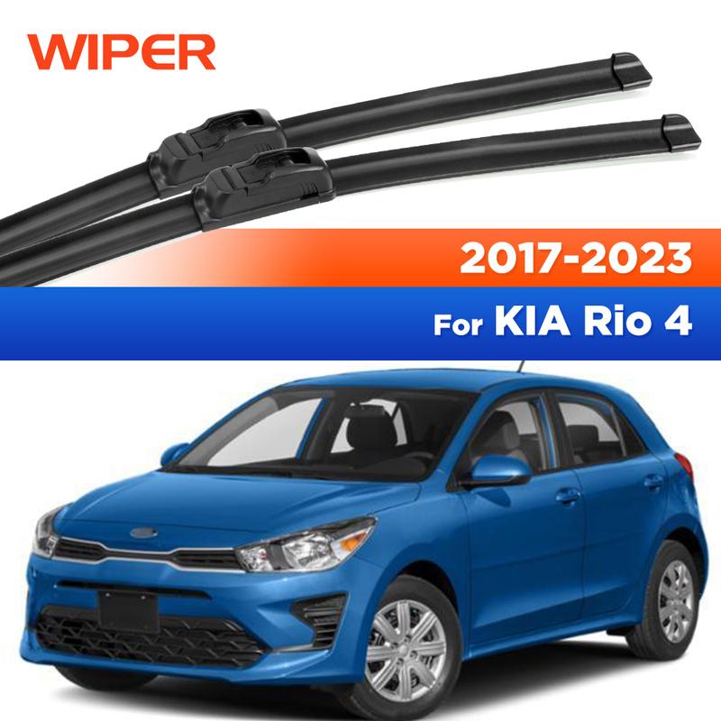 Для Kia Rio 4 MK4 2017 - Передние щетки стеклоочистителя Щетки стеклоочистителя Лобовое стекло Окно Автомобиля Дождевые щетки 24"+16"