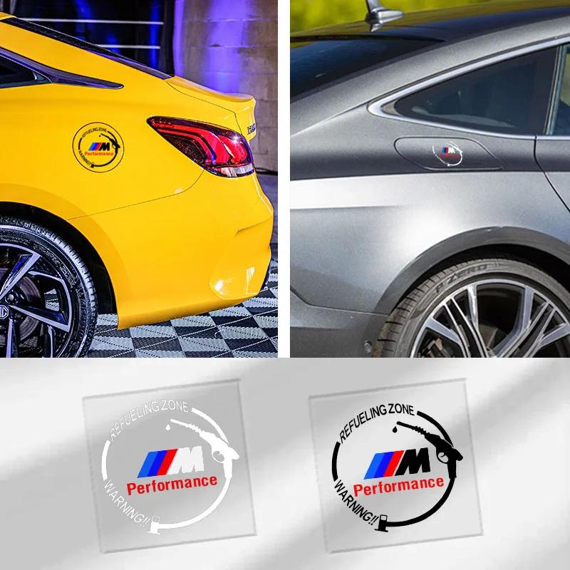 Car Badge Vinyl Reflective Fuel Tank Cap Stickers Decal Accessories For BMW M M3 M4 M5 M54 M57 M50 X1 X5 X3 X7 X6 F10 F20 F22