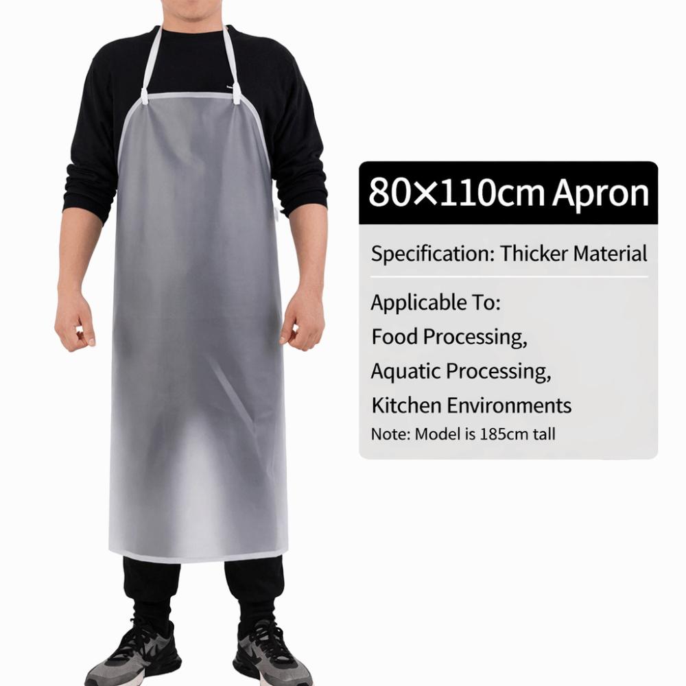 Waterproof Cafeteria Apron Thickened Work Apron Durable Kitchen Apron  for Men Women