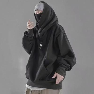 Мужская модная толстовка свободного кроя с капюшоном в стиле Harajuku Cool Autumn.