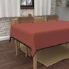 Rectangular Stain-resistant Tablecloth In Washed Microfibre 140x240 Cm BOHEME Brick, by Soleil d'Ocre