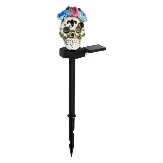 Солнечный тыквенный фонарь Хэллоуин садовый фонарь Джек-о'-фонарь колышек уличный водонепроницаемый фонарь-череп