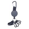 East Leaf Reel Keychain, Stretchable Metal Wire Keychain for Small Keys, ID Cards, Golf, Hiking, Fishing, and Work [Includes 4 Carabiner Clips]