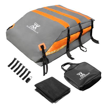 Uxcell 15 кубических футов Водонепроницаемый грузовой бокс на крышу автомобиля с ковриком и 6 дверцами, подходит для автомобилей с багажником или без него, противоскользящие крючки,