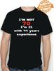 Футболка на 70-летие / МНЕ НЕ 70 / СМЕШНАЯ / Рождество / Свадьба / ПРАЗДНИК / S-XXL