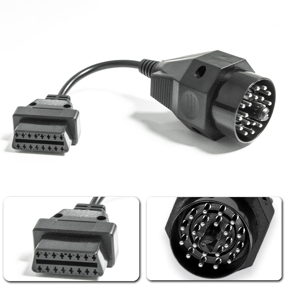 20pin OBD Cable For E36 E46 E38 E39 E53 20pin Male to 16pin OBD2 Female Car Diagnostic Connector Cable OBDII Diagnostic Adapter