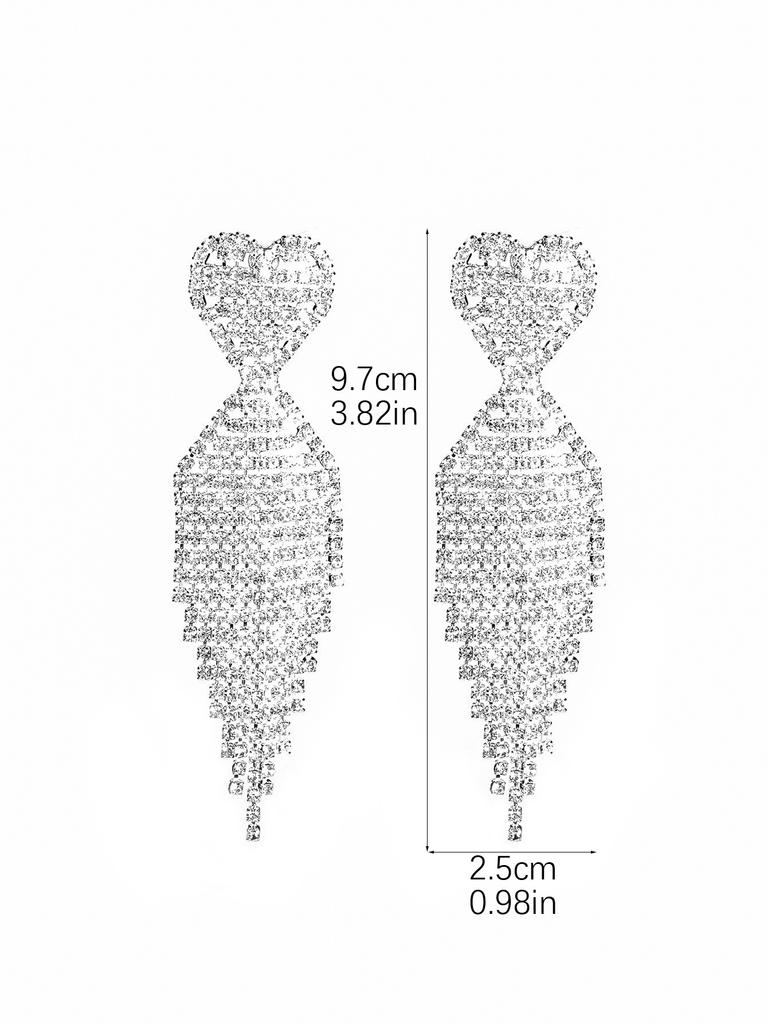 Роскошный темперамент блестящие длинные серьги-кисточки со стразами старшие серьги с чувством моды преувеличенная индивидуальность женские серьги ювелирные изделия