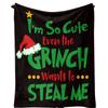 Flannel Blanket Christmas Personalized Blanket Digital Print Blanket