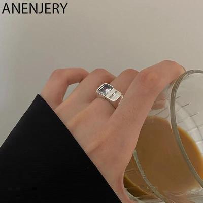 Кольцо с квадратным цирконием на указательный палец, регулируемые кольца в стиле хип-хоп