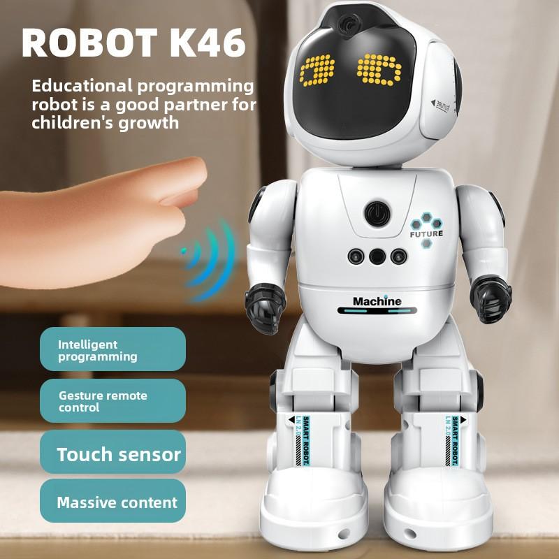 Kids' RC Robot: AI, Programming, Interactive Companion for 3-6Edit, Share