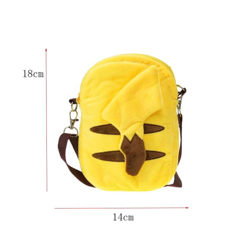 Gengar Mimikyu Snorlax Rowlet Lucario Charmander Plush Backpack Anime Doll Shoulder Bag Cartoon Decoration Gift