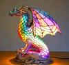 3D Animal Table Lamp 22cm, Retro Color Animal Night Light with USB Port