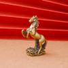 Vintage Copper Zodiac Horse Small Statue Feng Shui Ornaments Brass Lucky Animal Miniatures Figurines Desktop Decorations Crafts