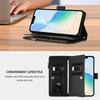 Zipper Leather Case For Blu View 5 Pro Speed B1550VL Bold K10 K50 G53 G54 G64 C9 5G Wallet Cover Casing