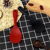 2pcs Hanging Silicone Rice Spoon Non Stick Rice Spatula Heat Resistant Rice Cooker Spoon Electric Rice Cooking Scoop with Holes