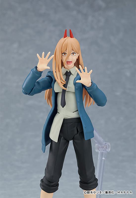 Figma Человек-бензопила Пауэр Пластиковая Раскрашенная Фигурка Действия Без Масштаба